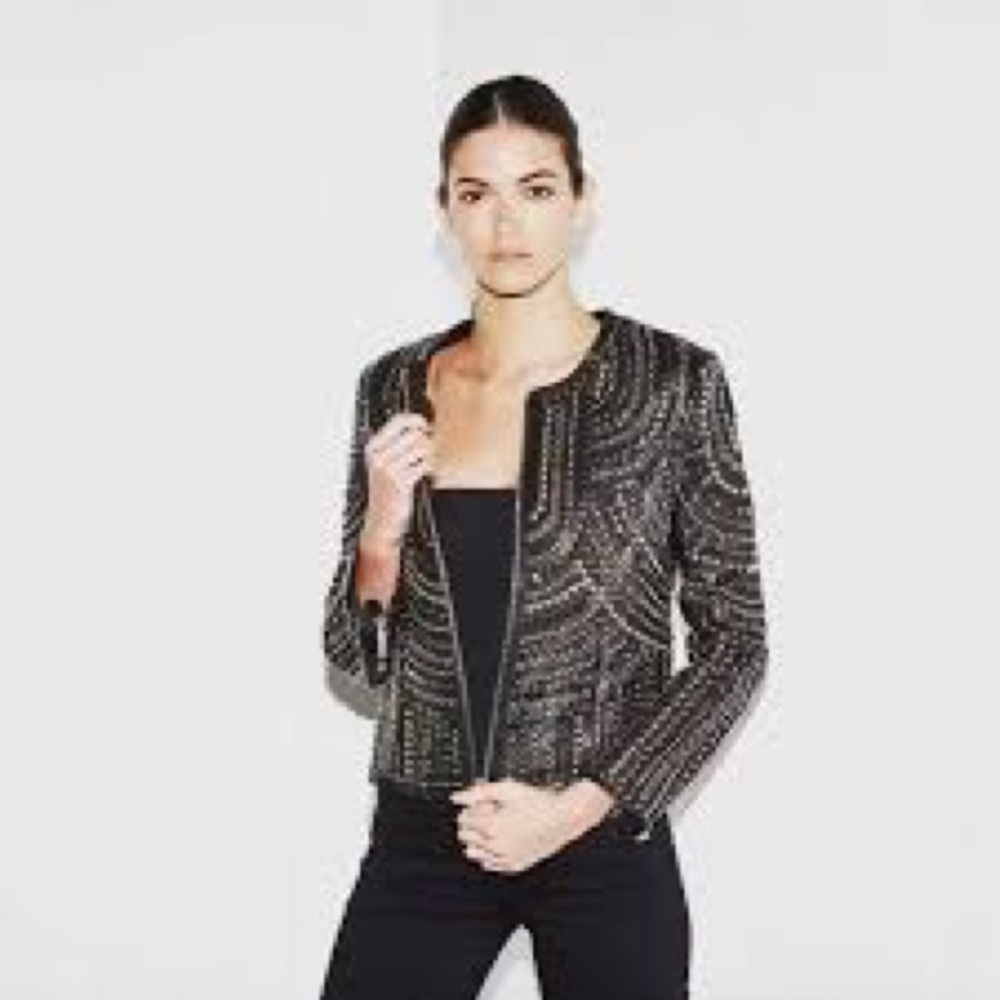 Black Studded Jacket - image 8